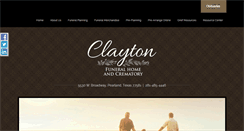 Desktop Screenshot of claytonfuneralhomes.com